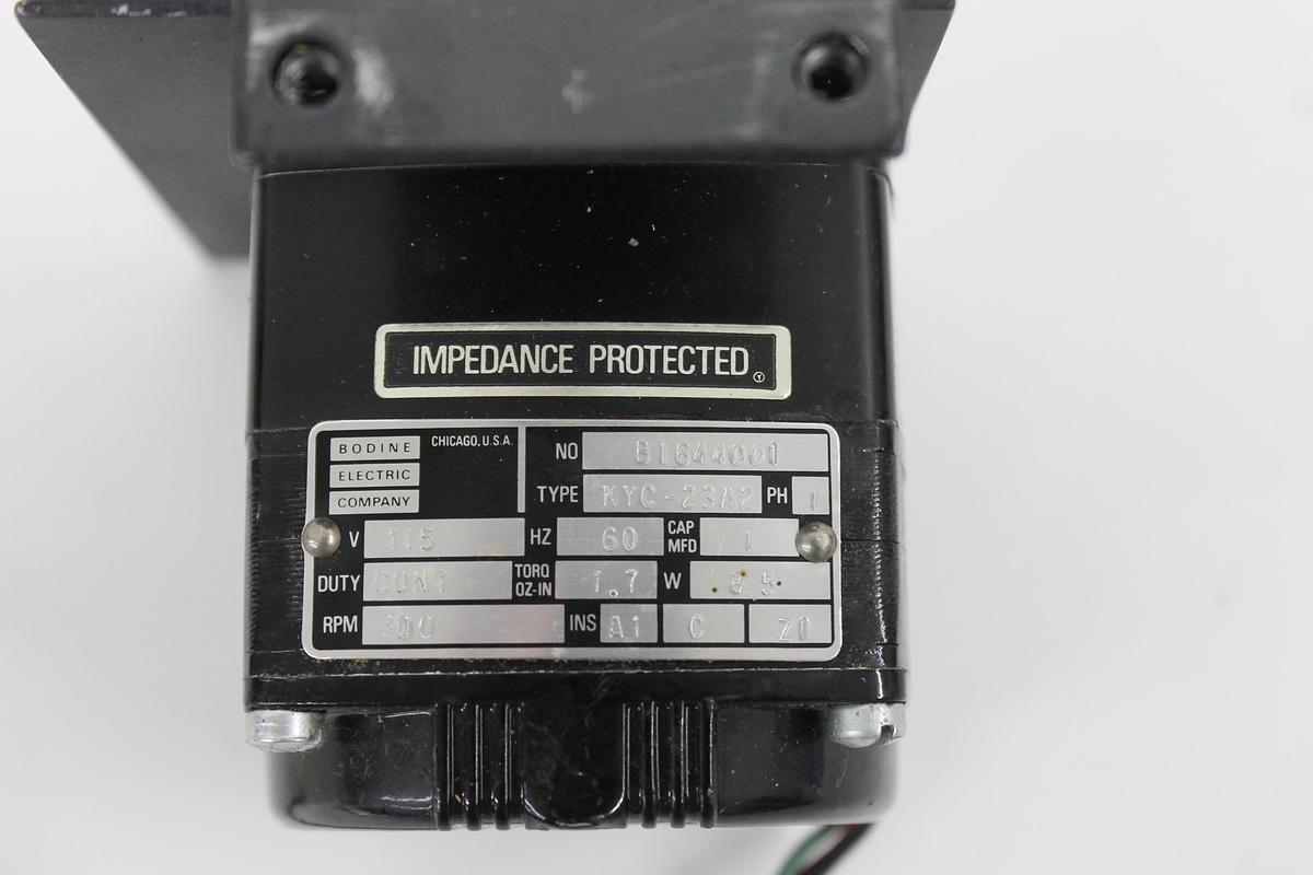 Used Bodine Electric Company KYC-23A2 B1644001 115V 300RPM Motor