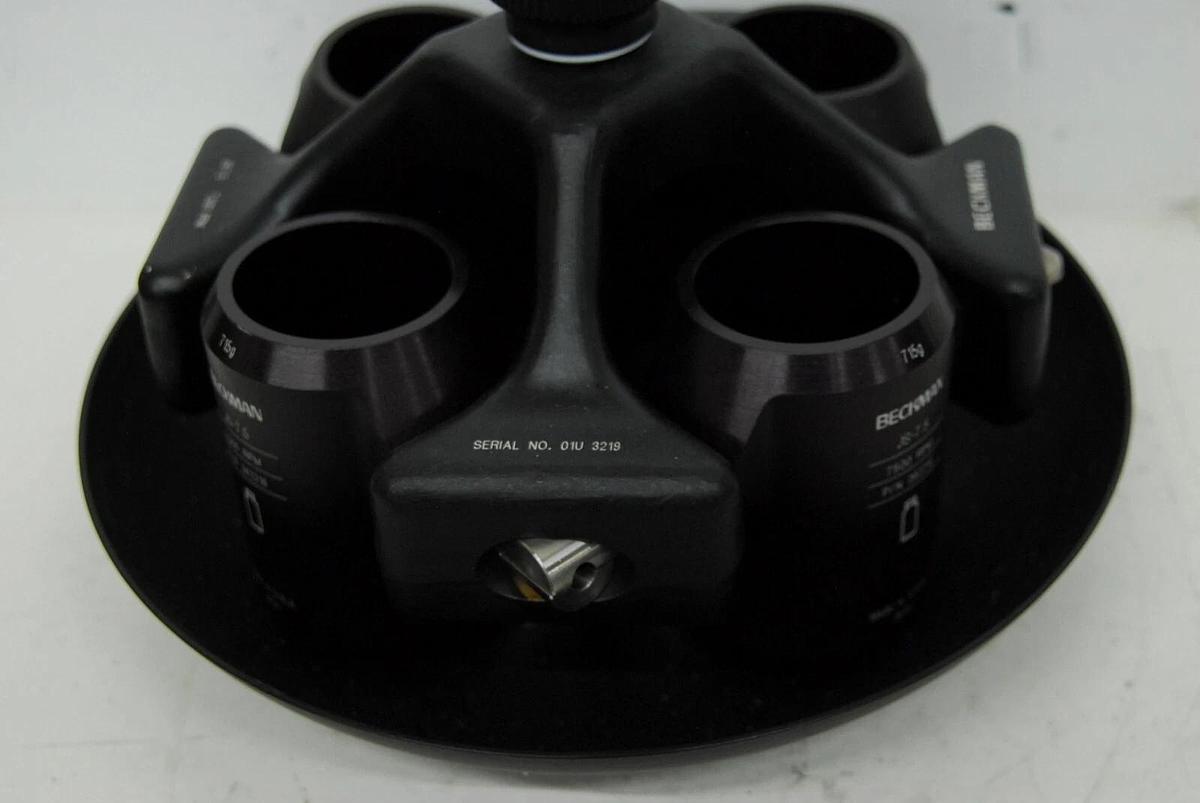 Beckman JS-7.5 Swing Bucket Rotor 7500RPM W/ 715g 362216 Buckets