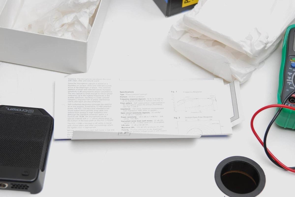 Used Crown PCC-170 Supercardioid Condensor Boundary Microphone Open Box