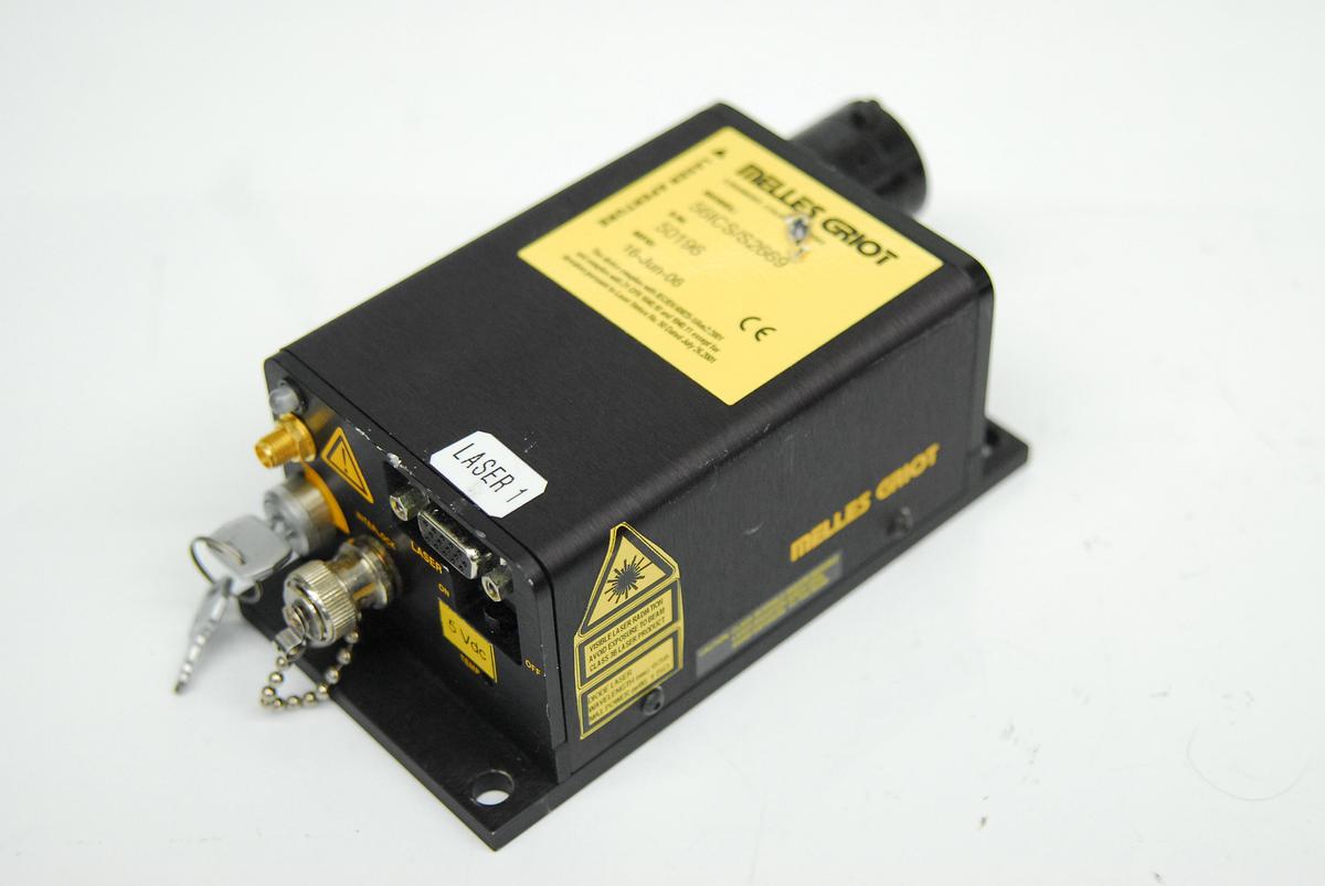 Used Melles Griot 56ICS/S2669 Red Diode Laser 638nm 12mW