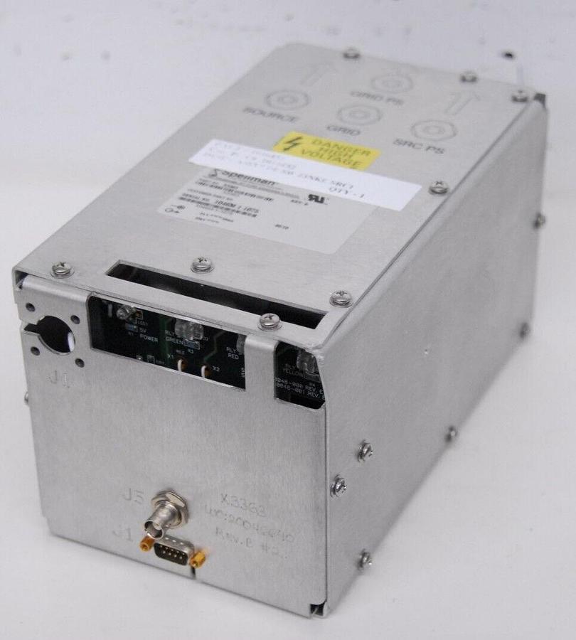 Used Spellman X3363 High Voltage Power Supply 1016452 DE SW ZINKE SRC1 24V/50mA/20kV