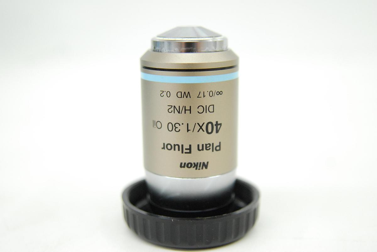 Used Nikon Plan Fluor 40X/1.30 Oil DIC H/N2 ∞/0.17 WD 0.2 Microscope Objective