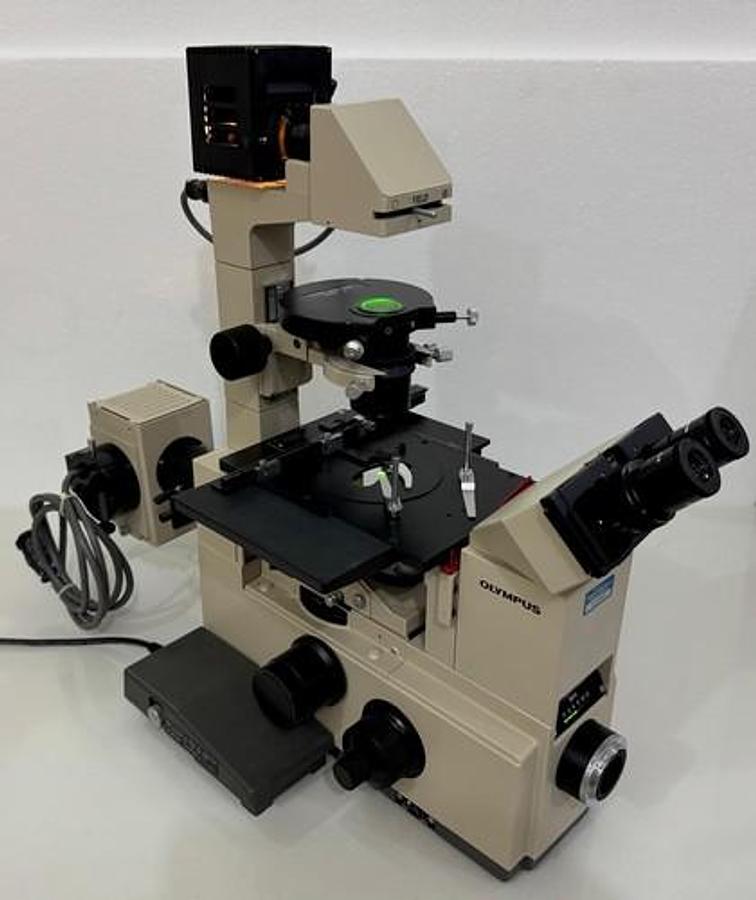 Used Olympus IM IMT Inverted Trinocular Microscope W/ 4X/10X/C20X Objectives