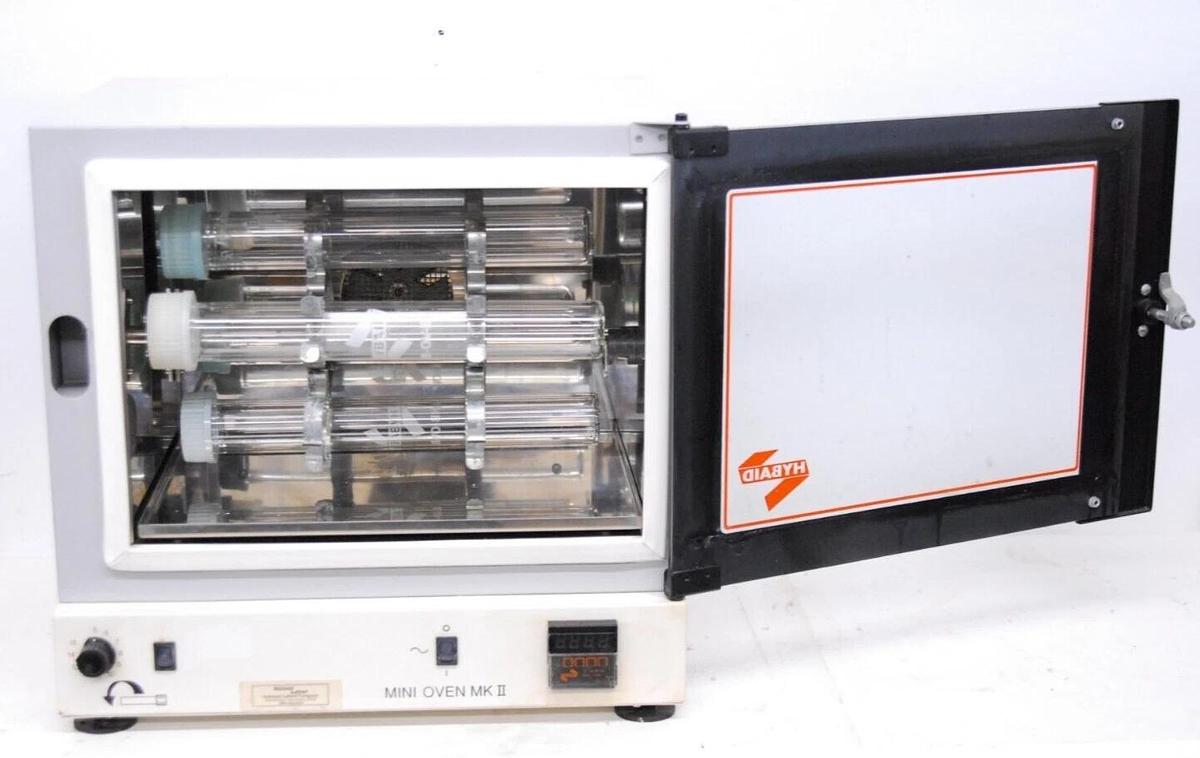 Used Hybaid Mini Oven MK II Hybridization Oven W/ 4 Bottles - 99C Tested