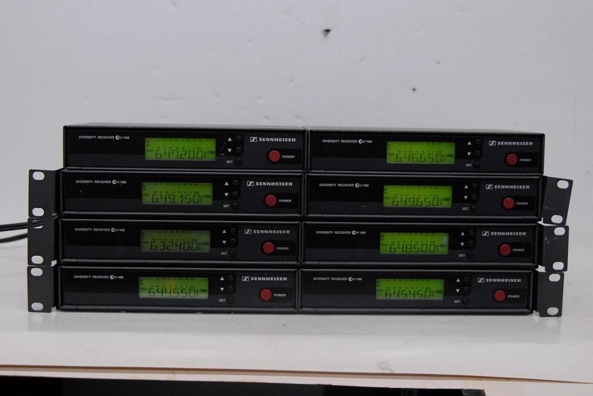 Used Sennheiser EW100 EM100 Diversity Wireless Receivers - Not for US use