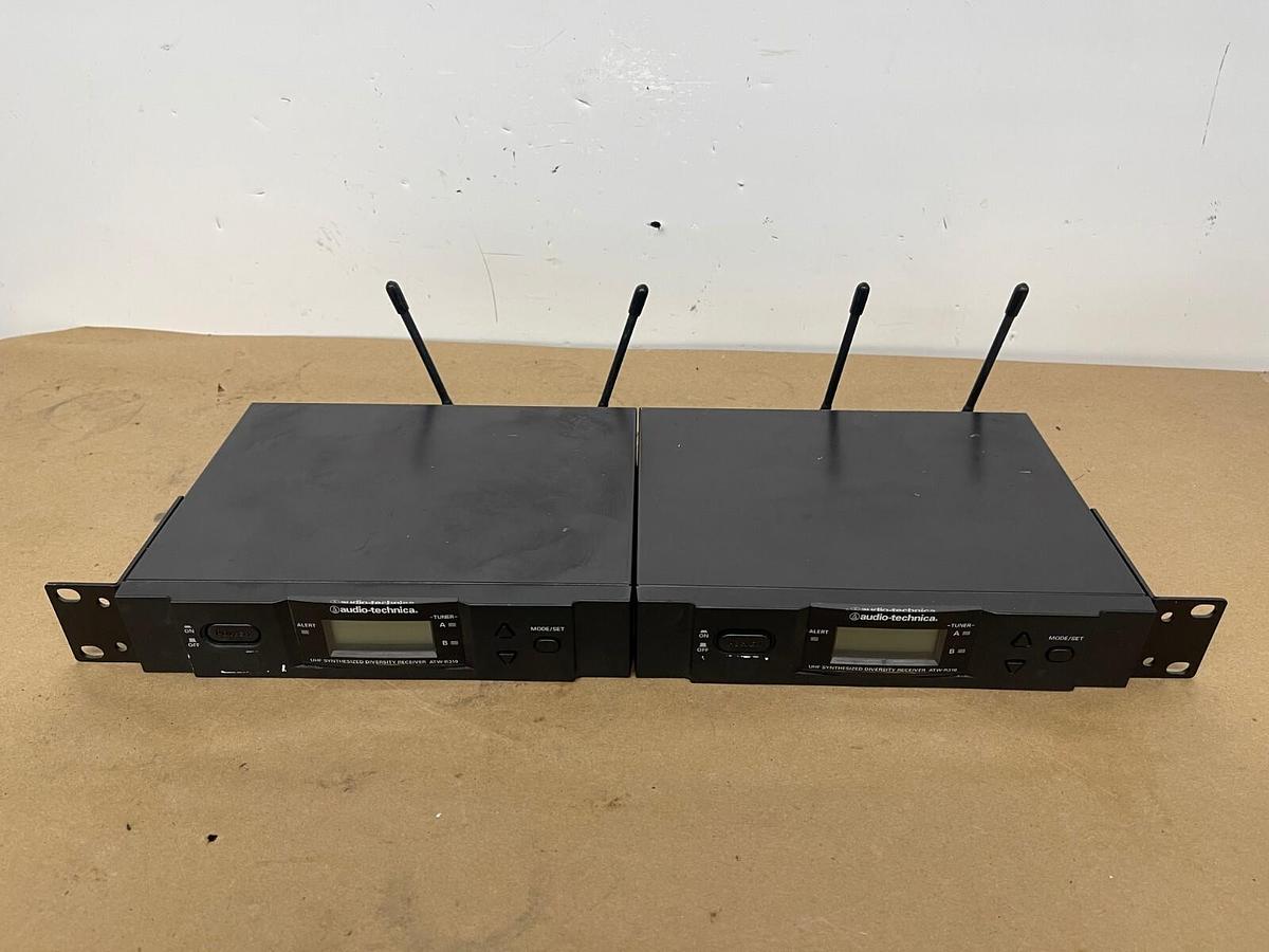 Used Audio-Technica UHF Recievers ATW-R310 W/ Rack Mounts - Lot of 2 -No US Usage