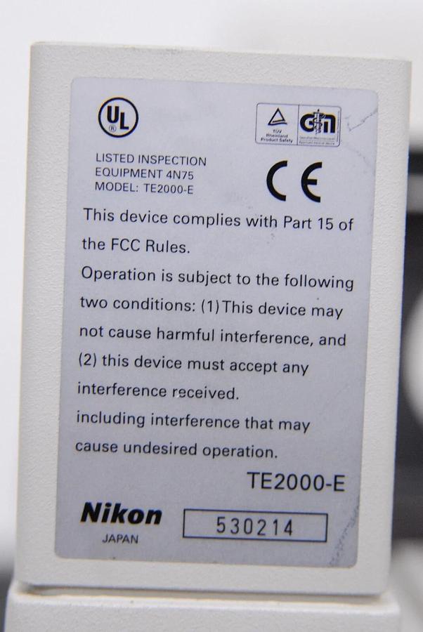 Used Nikon TE2000-E Inverted Microscope Stand Body
