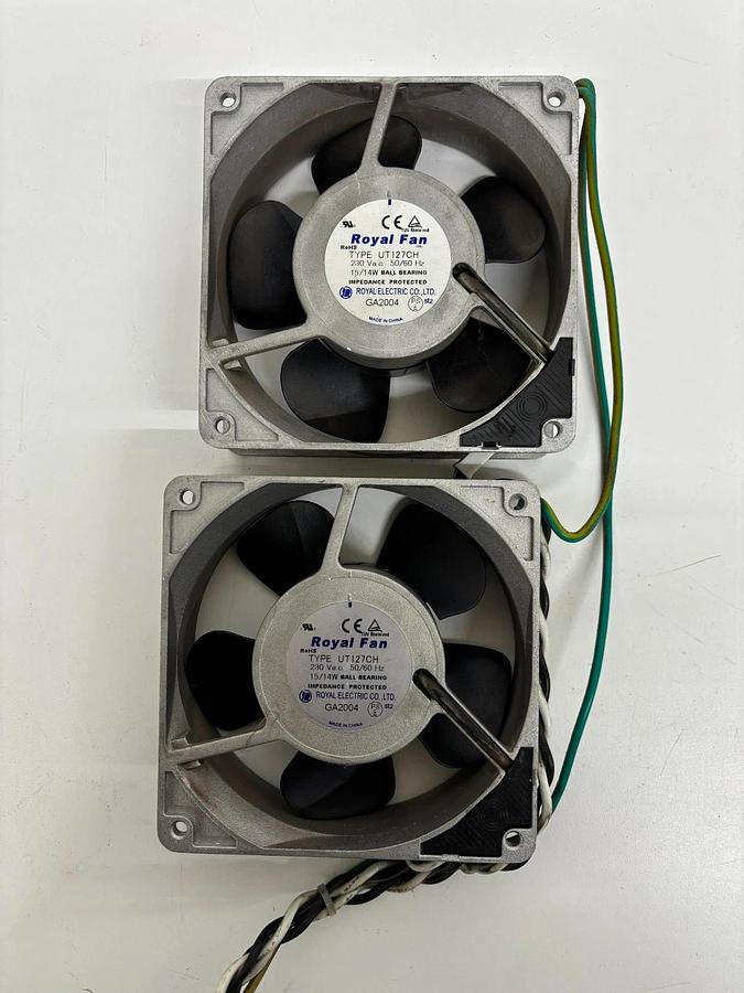 Used Royal Electric UT127CH Royal Fan 230VAC LOT OF 2