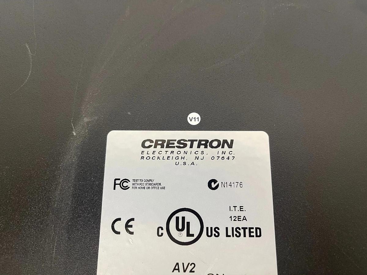 Used Crestron AV2 Audio Video Control Processor W/ C2ENET-1 Card