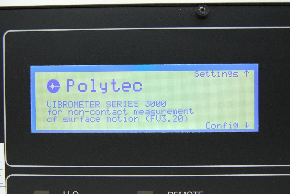 Used Polytec OFV-3001 Vibrometer Controller W/ Power Key - Powers On