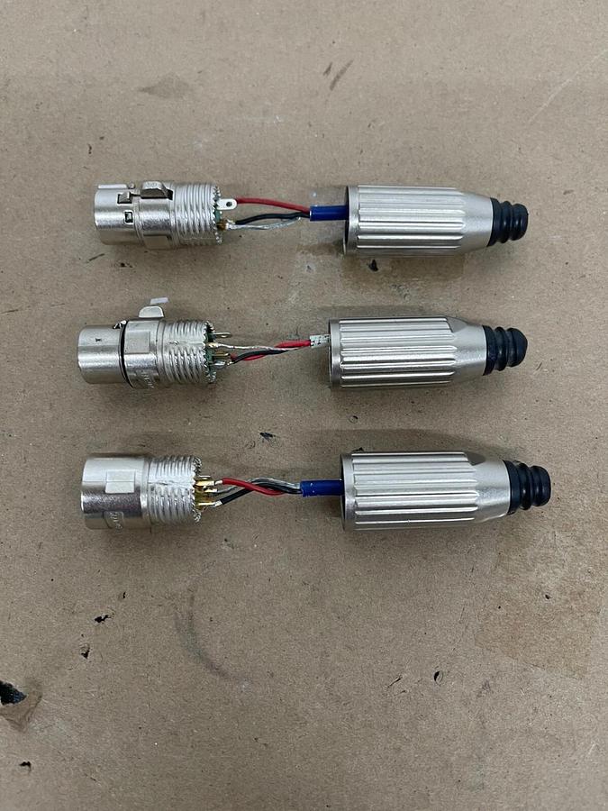 Used Switchcraft XLR 3-Pin Connectors - 2 Female - 1 male - Lot of 3