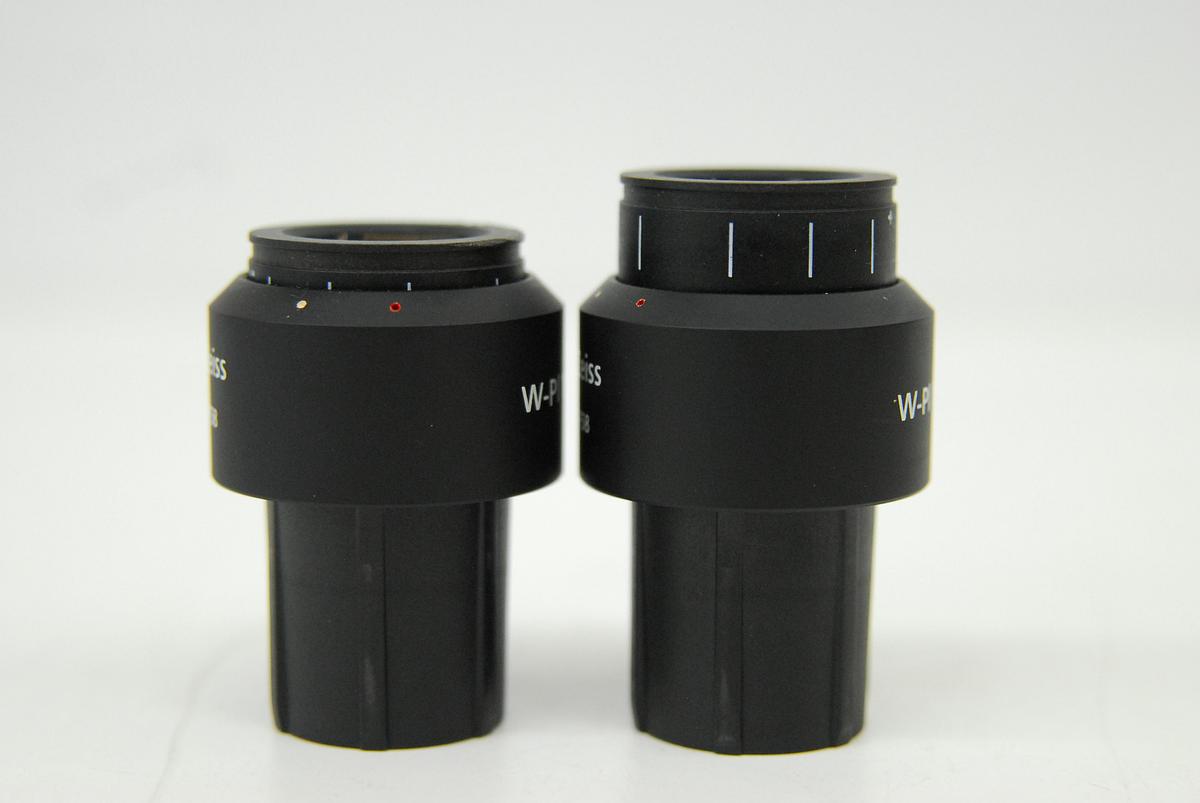 Used Zeiss 1016-758 W-PL 10x/23 Eyepiece Set (30mm Tube)