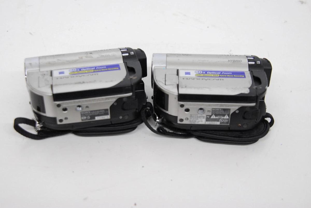 Used Sony DCR-DVD650 DVD Flash Media Camcorder - Read Description - Lot of 2 27242763111