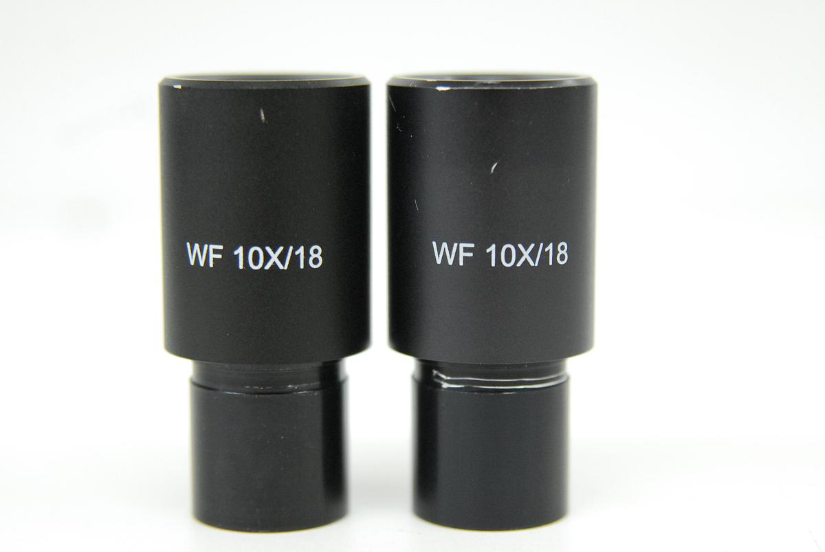 Used Motic WF 10x/18 Eyepiece Set (23mm)