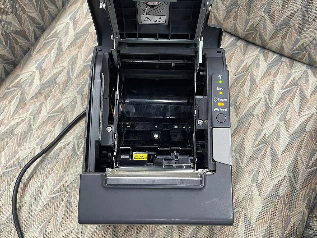 Used Epson TM-T88V Receipt Printer W/ Power Adapter