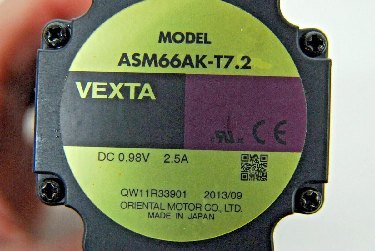 Used Oriental Motor Vexta ASM66AK-T7.2 Closed Loop Stepper Motor 0.98V 2.5A