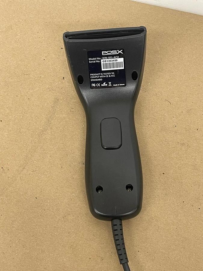 Used POS-X ION-SE1-ACU Short Range Linear Handheld Wired Barcode Scanner
