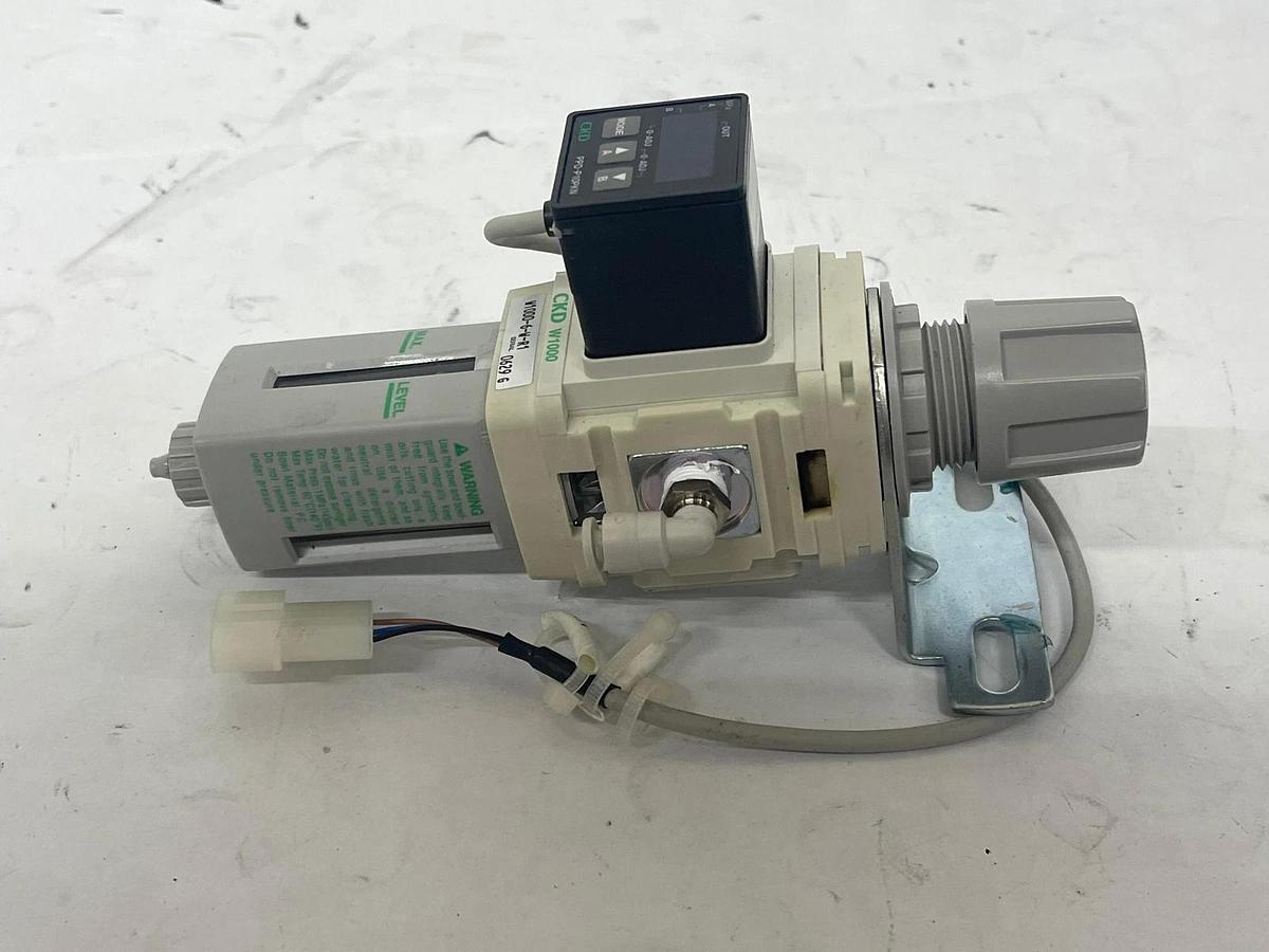 Used CKD W1000 Filter Regulator W/ CKD PPD-P10PKN Pressure Switch