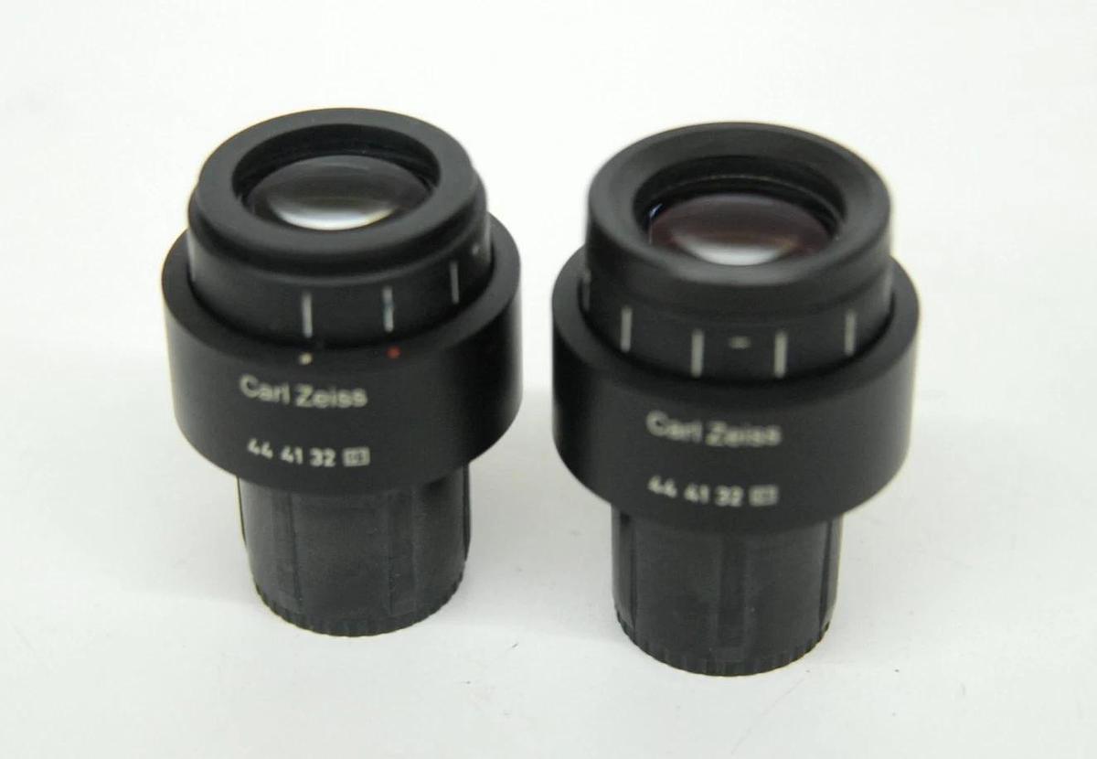 Used Zeiss 444132 Pl 10x/18 30mm Microscope Eyepieces - Set of 2