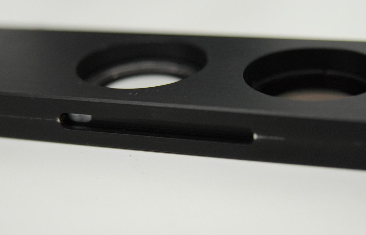 Used ZEISS 453655 Analyzer Polarizer Slider W/ 453653 Depolarizer Filter - Axioplan