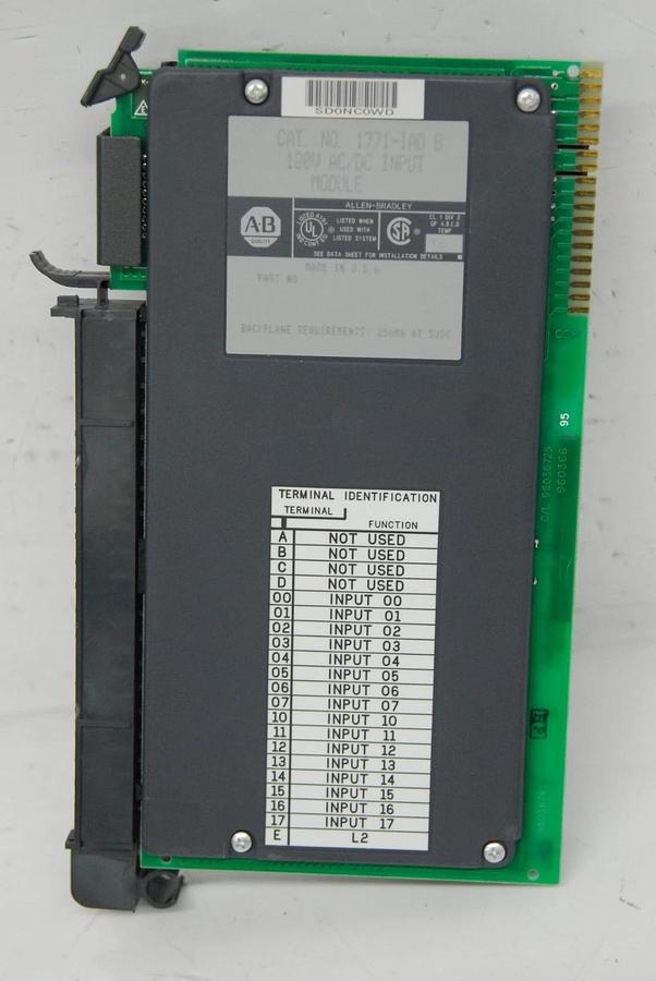 Used Allen-Bradley 1771-IAD B 120V AC/DC Input Module