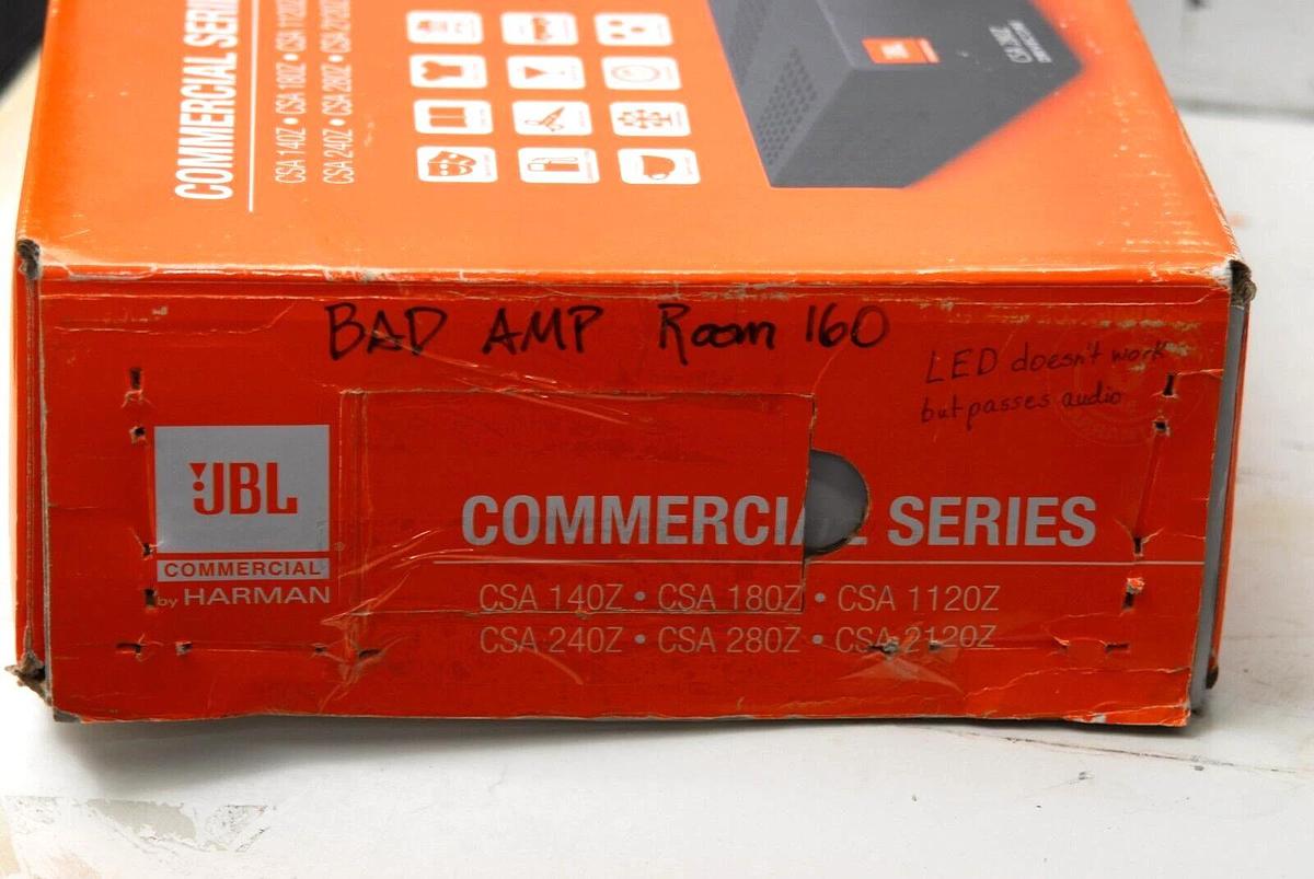 Used JBL CSA 140Z 40W 70/100V Power Amplifier - Used In Box