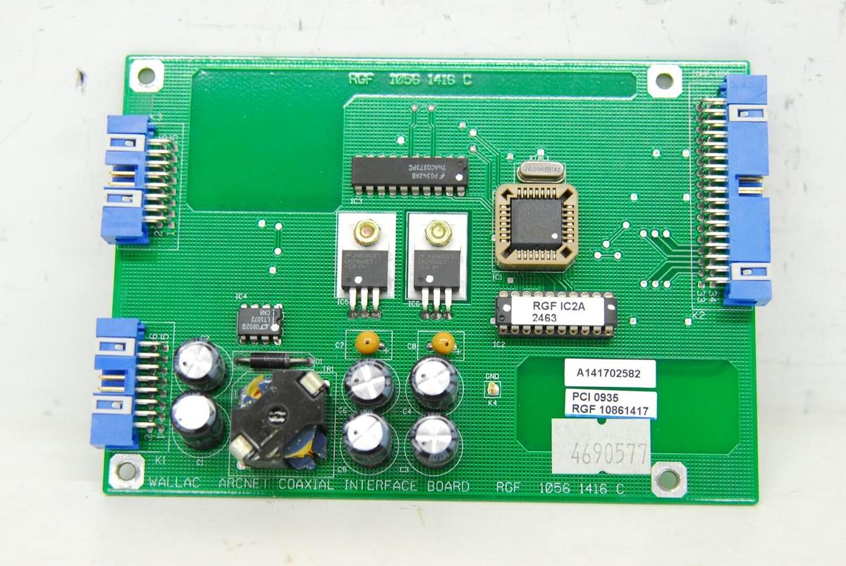 Used Wallac 1056 1416 C RGF Arcnet Coaxial Interface Board