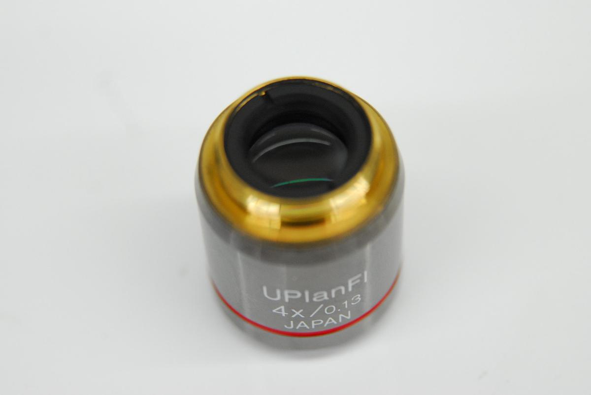 Used Olympus UPlanFl 4x/0.13 ∞/- Microscope Objective