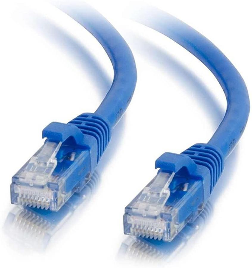 Used C2G 7ft Cat6a Snagless Unshielded (UTP) Network Patch Ethernet Cable-Blue #00695