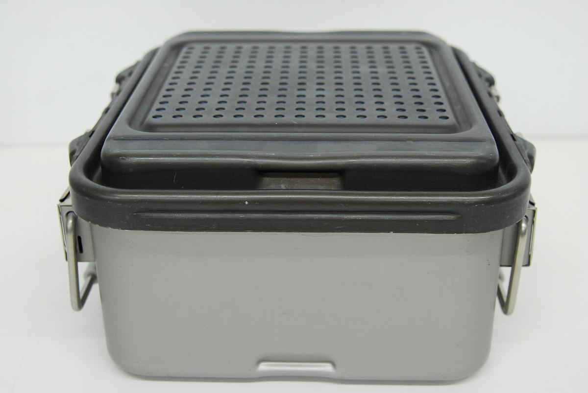 Used V. Mueller Genesis CD1-6B Sterilization Container 12x11x6 W/ Filter Holders, Basket