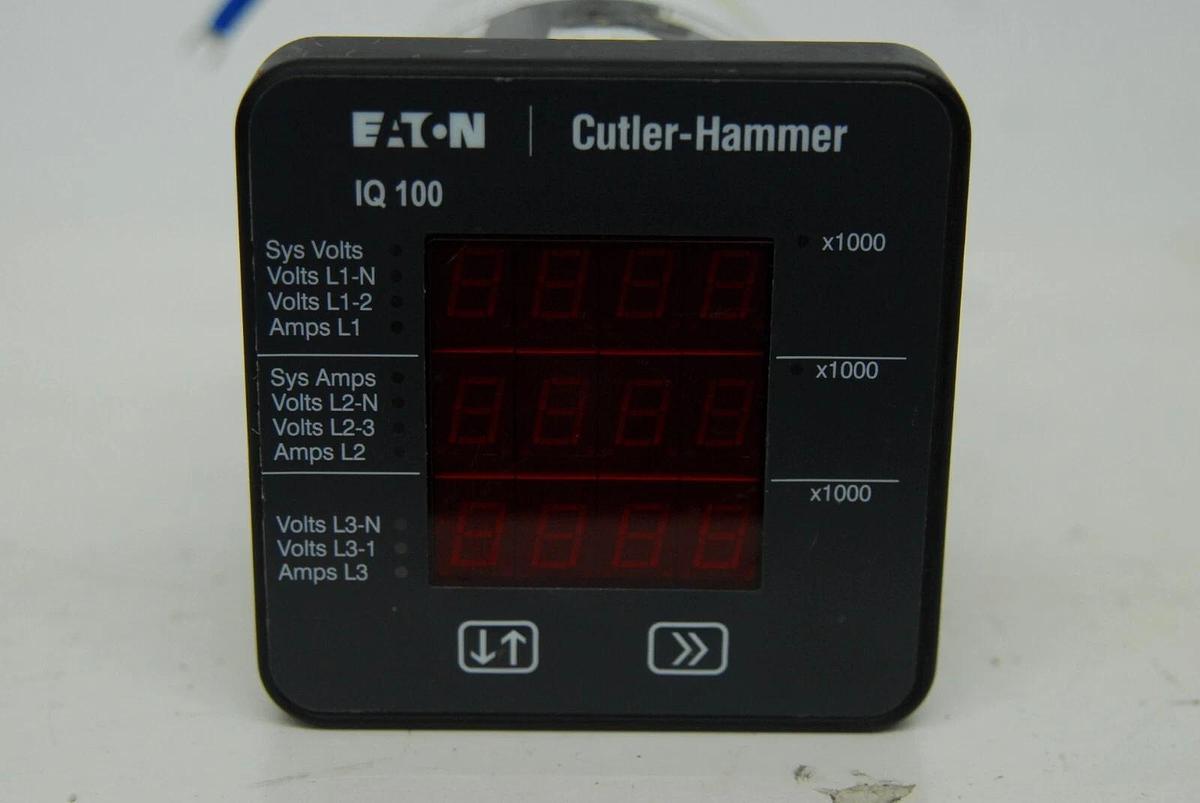 Used Eaton Cutler-Hammer IQ 100 Electronic Power Meter (IQ110S43A5CP2)