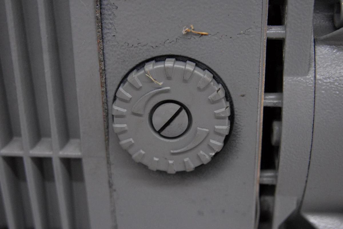 Used Alcatel 2008A Dual-Stage Rotary Vane Vacuum Pump W/ Oil Mist Filter EMF10