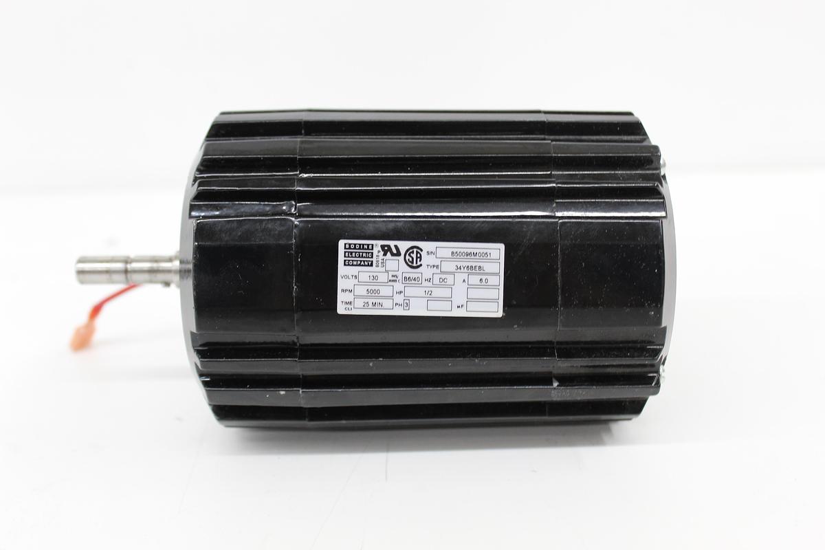 Used Bodine Electric Company 34Y6BEBL DC Motor 1/2 HP 130V 5000 RPM 6A