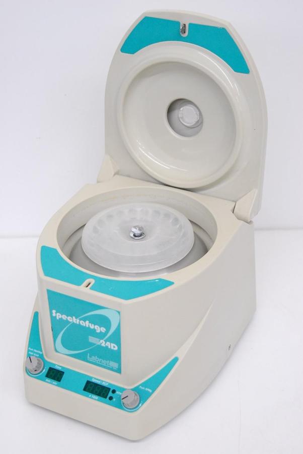 Used Labnet Spectrafuge 24D Centrifuge W/ 24 x 1.5/2.0 mL Rotor, Lid