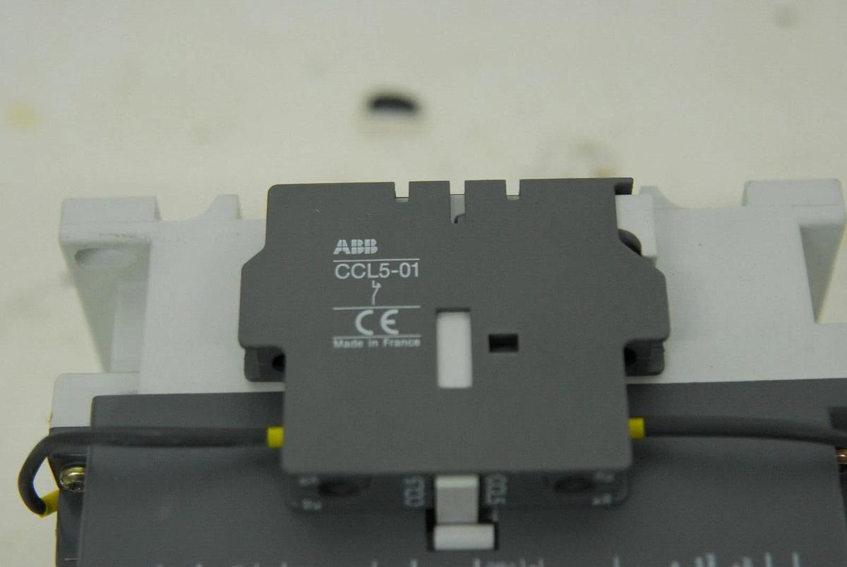 Used ABB AE110-30 Non-Reversing Three Phase Contactor W/ ABB CCL5-01 Auxiliary