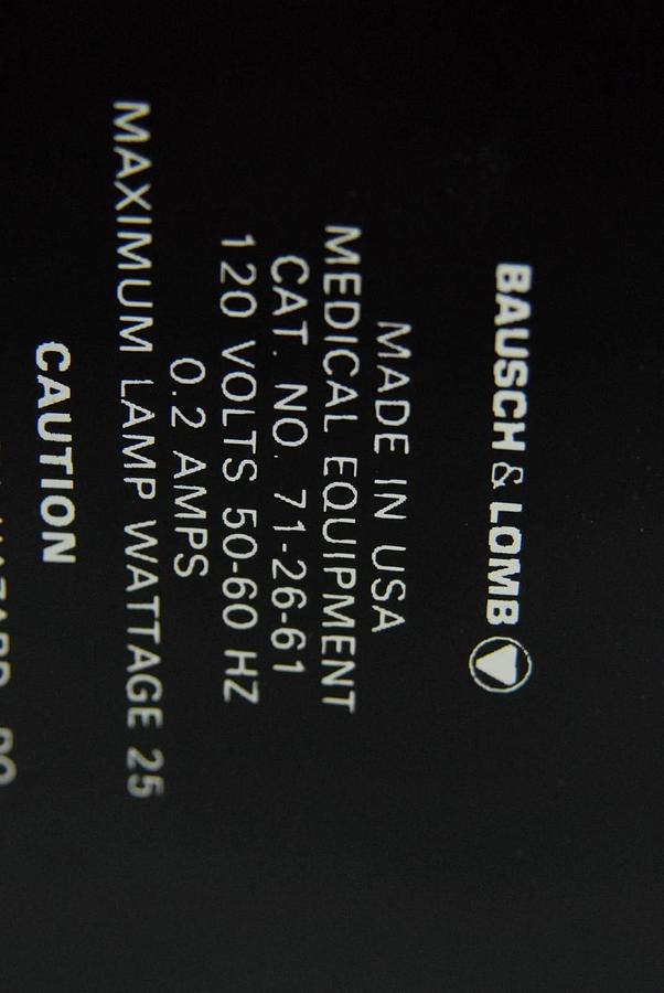 Used Bausch & Lomb 71-26-61 Lensometer (Lensmeter)