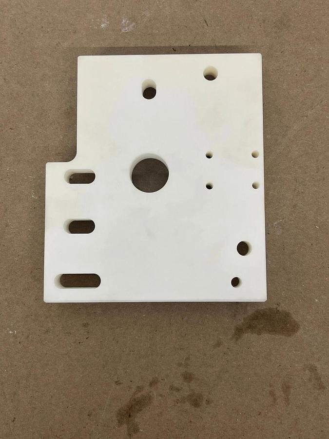 Used Mitsubishi X053C228G52 Ceramic Lower Insulation Plate (DWC200H EDM)