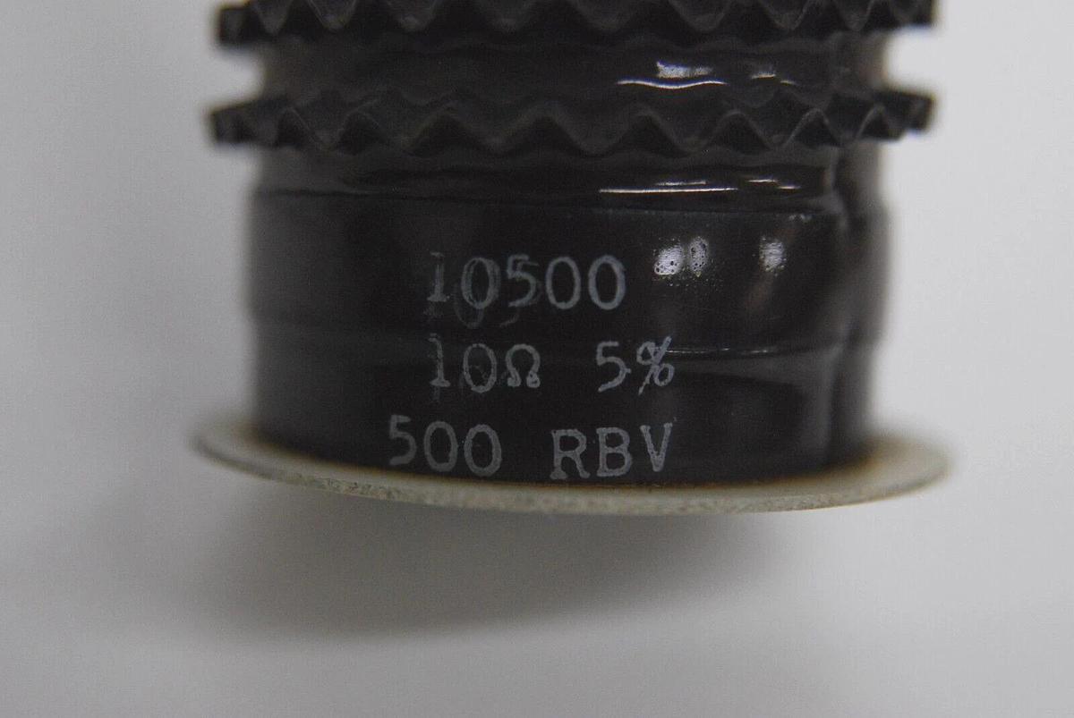 Used 10500 10 ohm 500 RBV Wire Wound Resistor