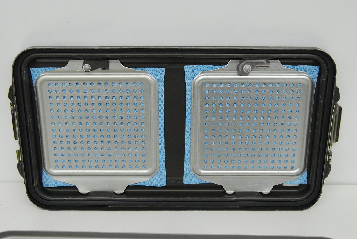 Used V Mueller Genesis Sterilization Box 12"x21"x4" / Filter Holders, Basket