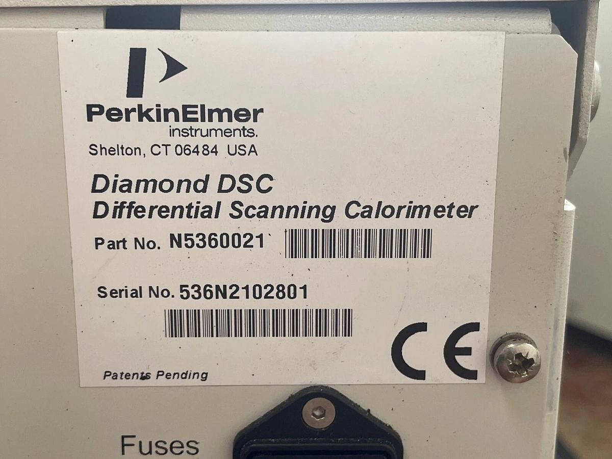 Used Perkin Elmer N5360021 PYRIS Diamond DSC W/ Intracooler 1P, GSA 7