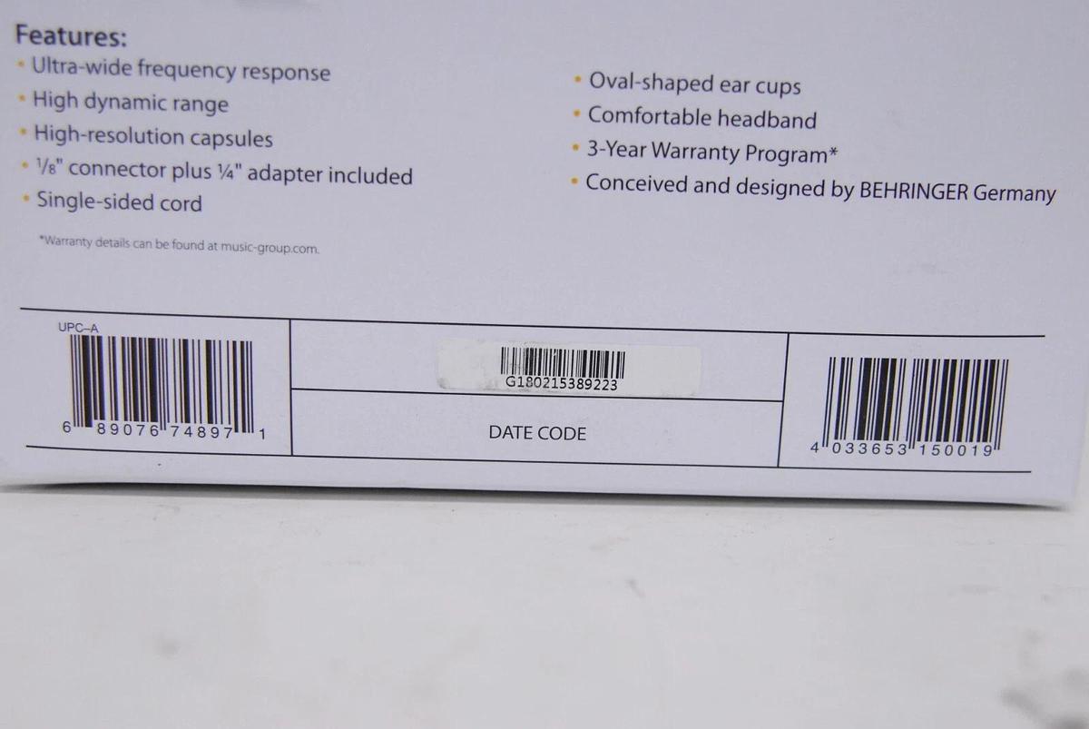 Used Behringer HPM1000 Multi-Purpose Headband Headphones