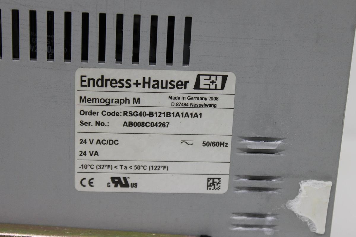 Used Endress+Hauser RSG40 Memograph M Data Display & Logger