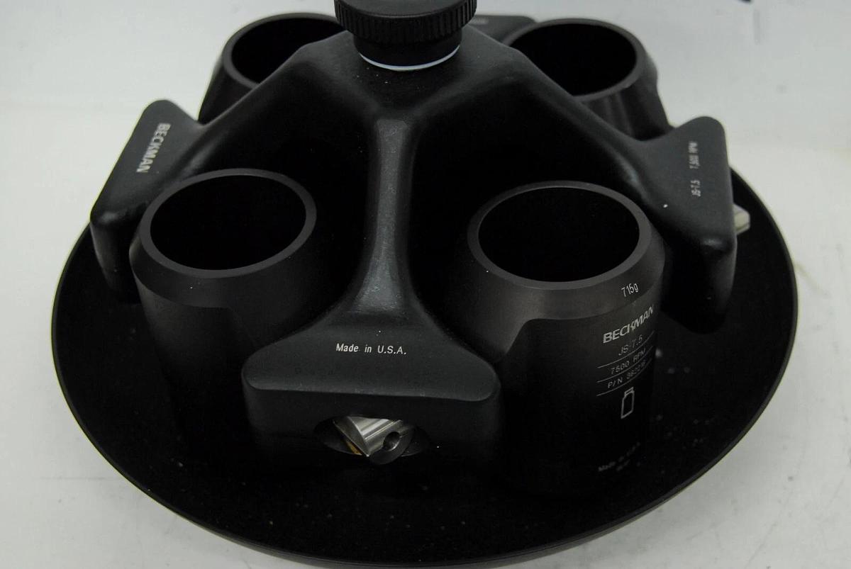 Beckman JS-7.5 Swing Bucket Rotor 7500RPM W/ 715g 362216 Buckets