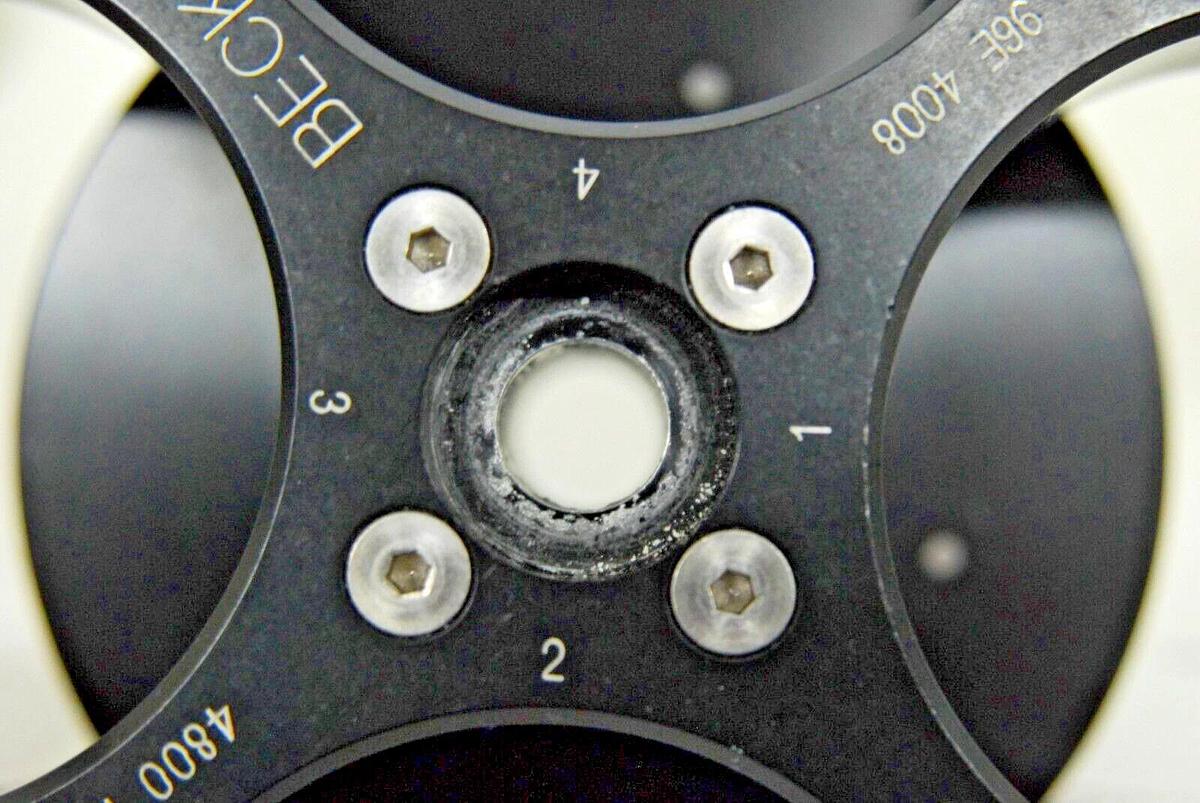 Used Beckman S4180 Swing Bucket Rotor W/ Buckets, Inserts 361230, 361234, 361222