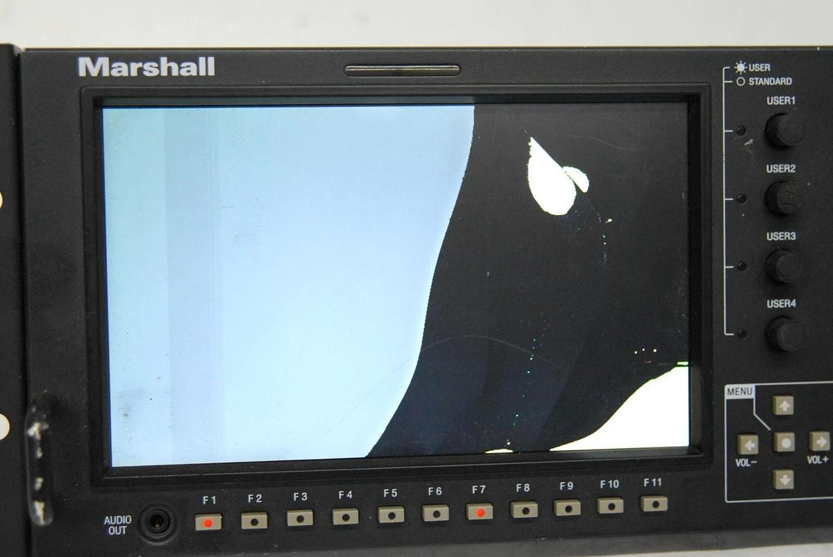 Used Marshall OR-702 ORCHID Dual 7″ 3RU Rack Mount Monitor - Read Description