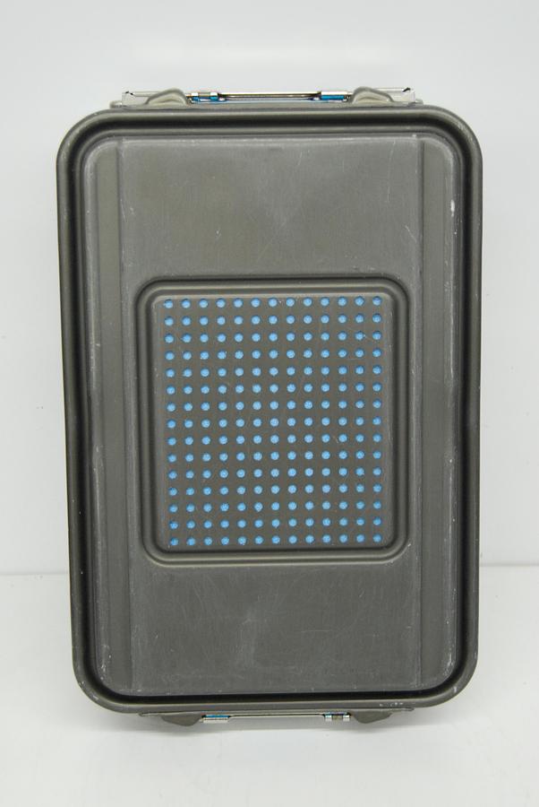 Used V Mueller Genesis Sterilization Box 17"x12"x5" w/ Filter Holders + Basket