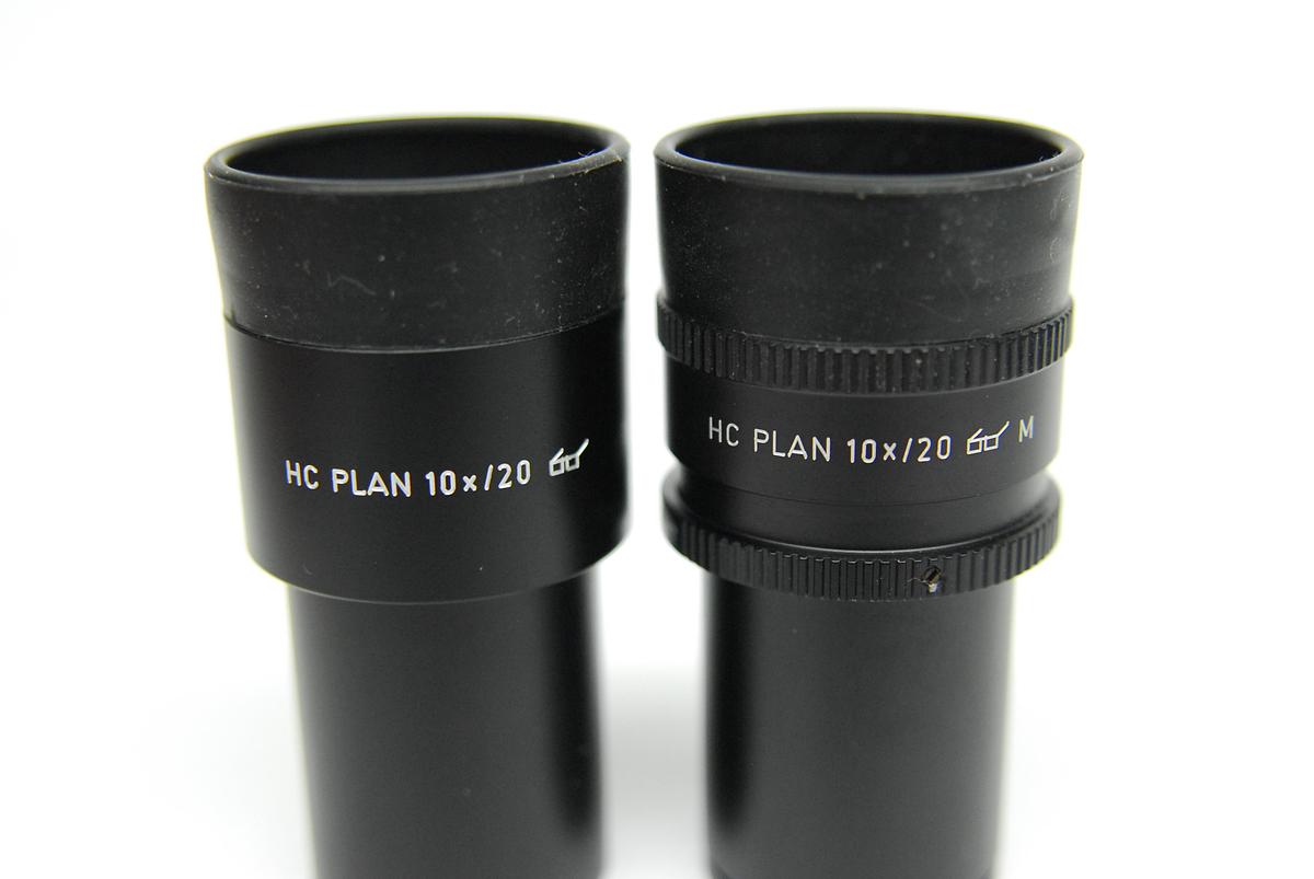 Used Leica HC PLAN 10x/20 507801 507802 Microscope Eyepiece Set