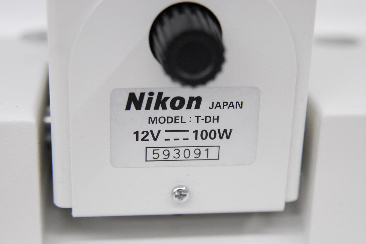 Used Nikon T-DH Dia Illumination Pillar W/ TE2-PS100W, LHS-H100P-1 Lamp (TE2000-E)