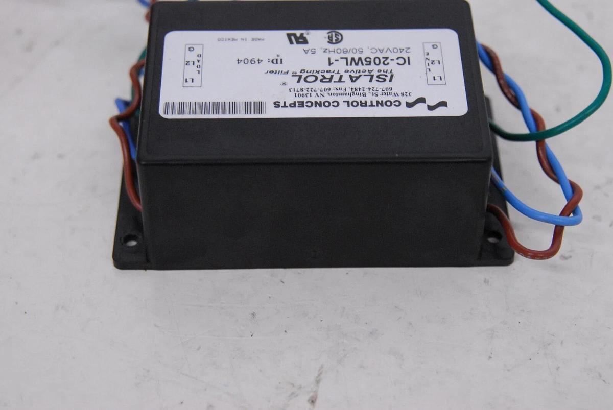 Used Control Concepts IC-205WL-1 Islatrol The Active Tracking Filter