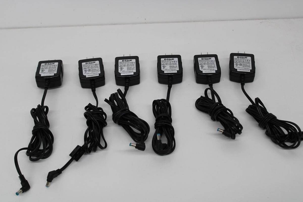 Used D-Link AF1805-A  Power Adapter Output 5.0V 2.5A LOT OF 6